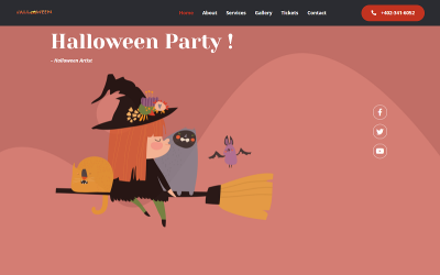 Sada šablon Halloween Party Elementor