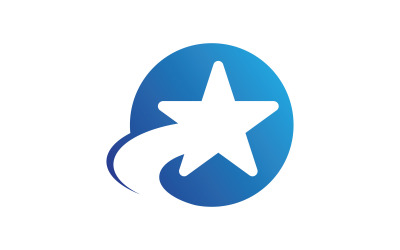 Star logo template. Vector illustration. V8