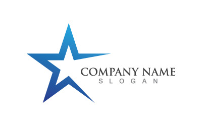 Szablon logo gwiazdy. Ilustracja wektorowa. V5