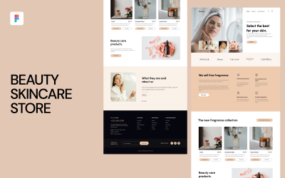 Beauty Skincare Store UI Template