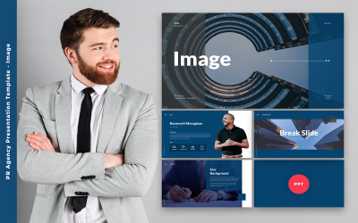 Prezentace PR agentury PowerPoint šablony