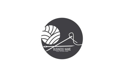 Aiguille Noire Silhouette Logo Créatif Vecteur 9