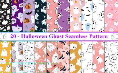 Halloween-Geist-nahtloses Muster, Geist-nahtloses Muster, Halloween-Geist-Hintergrund