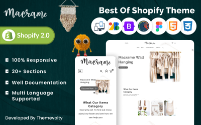 Mackrame – Craft and Art Shopify 2.0 reszponzív szuperbolt