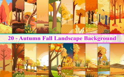 Paisagem de outono, fundo de paisagem de outono, fundo de paisagem de outono