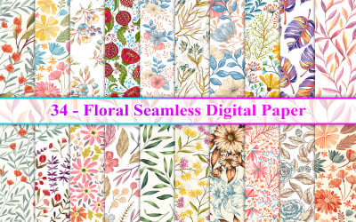 Patrón floral sin costuras, patrón de flores, fondo floral sin costuras