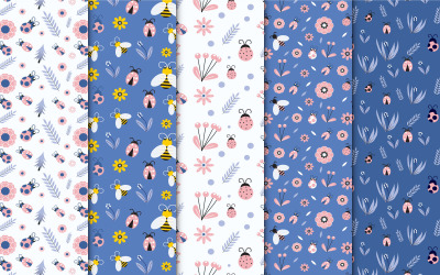 Bloemmotief collectie vector design