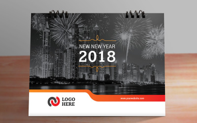 Formato di progettazione del calendario da tavolo inventivo