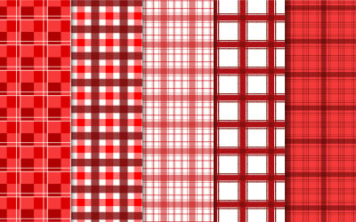 Gingham plaid pattern collection vector