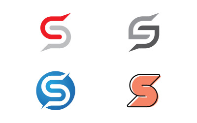 Letter S logo template. Vector illustration. V10