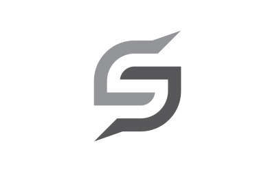 Letter S logo template. Vector illustration. V2