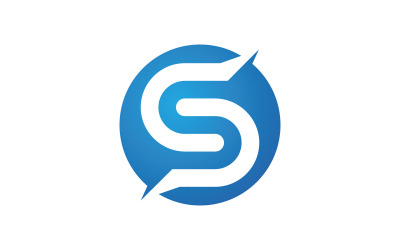 Letter S logo template. Vector illustration. V3
