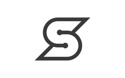 Letter S logo template. Vector illustration. V5
