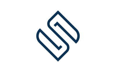 Letter S logo template. Vector illustration. V7