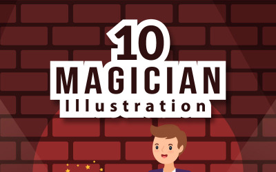 10 Magiker Illusionist Illustration