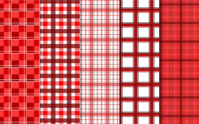 Vector de colección de patrón de cuadros de guinga