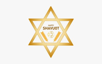 Vector de diseño feliz Shavuot