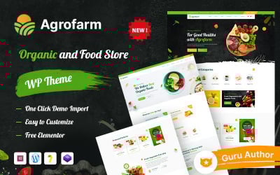 Agrofarm - 有机食品商店和农业 WordPress 主题。
