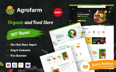 Agrofarm - Tema de WordPress para alimentos orgánicos y tiendas orgánicas.