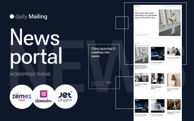 Dagelijkse mailing - Nieuwsportaal, tv-kanaal WordPress-thema