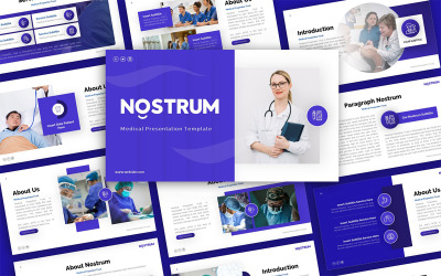 Багатоцільовий шаблон презентації PowerPoint Nostrum Medical