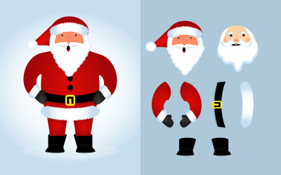 Jultomten vektorelement
