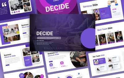 Döntse el – Üzleti többcélú PowerPoint-sablon