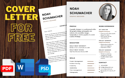 Minimal and Clean Resume and Cover Letter Template