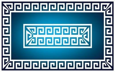 Sfondo HD blu con bordo bianco Immagine 8048 pixel * 4500 pixel