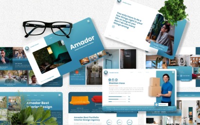 Amador - Шаблон Keynote интерьера