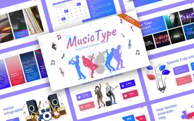 MusicType Música Plantilla de PowerPoint
