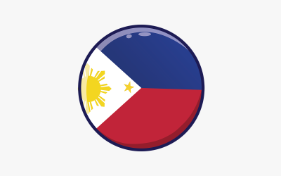 Philipines Flag Design Vector