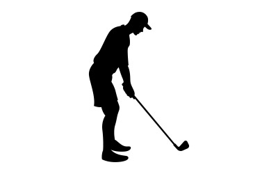 Top tasarım öğeleri ile Golf logosu.V13