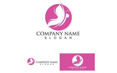Butterfly Wing Logo And Symbol Vector Template Design V36