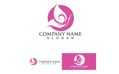 Butterfly Wing Logo And Symbol Vector Template Design V44