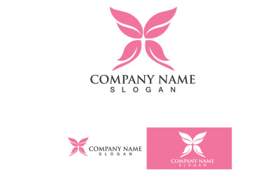 Butterfly Wing Logo And Symbol Vector Template Design V49