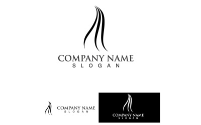 Élément de modèle de logo et de symbole de traitement capillaire V7