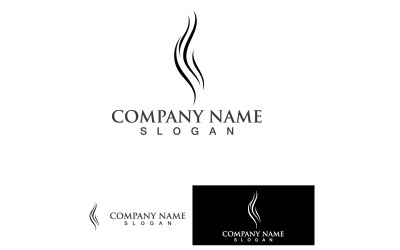 Élément de modèle de logo et de symbole de traitement capillaire V8