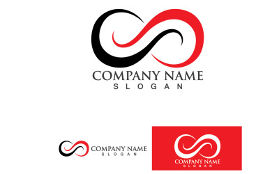 Infinity Loop Logo Vector Plantilla Diseño V14