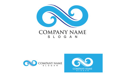 Infinity Loop Logo Vector Plantilla Diseño V15