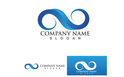 Infinity Loop Logo Vector Plantilla Diseño V16