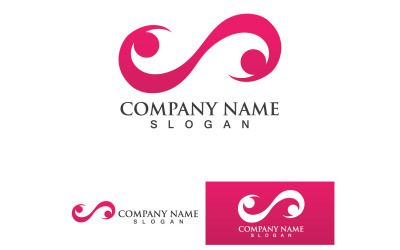 Infinity Loop Logo Vector Plantilla Diseño V18