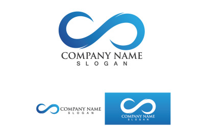 Infinity Loop Logo Vector Plantilla Diseño V23