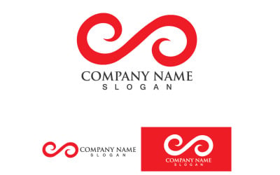 Infinity Loop Logo Vector Plantilla Diseño V24