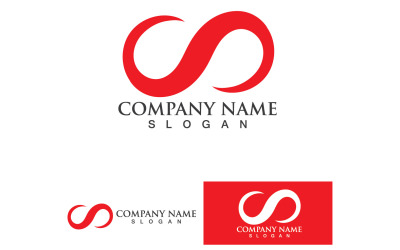 Infinity Loop Logo Vector Plantilla Diseño V25