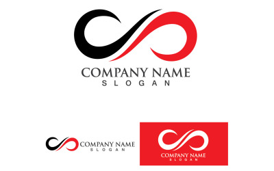 Infinity Loop Logo Vector Plantilla Diseño V5