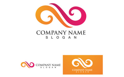 Infinity Loop Logo Vector Plantilla Diseño V6