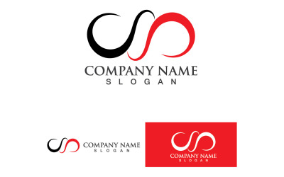 Infinity Loop Logo Vector Plantilla Diseño V