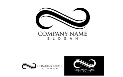 Infinity Loop Logo Vector Szablon Projektu V20