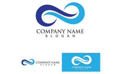 Infinity Loop Logo Vector Szablon Projektu V4